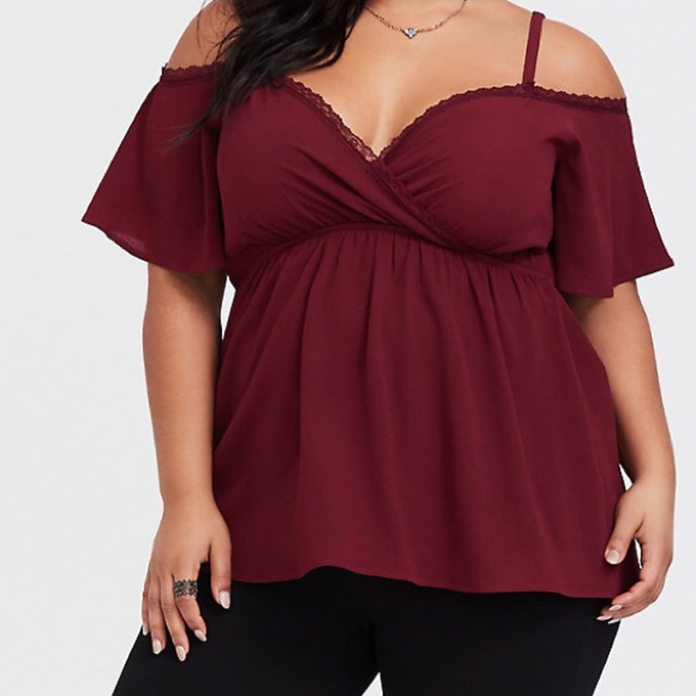 Torrid cold shoulder top